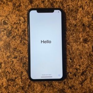 USED and DAMAGED IPhone XR + Apple AirPods